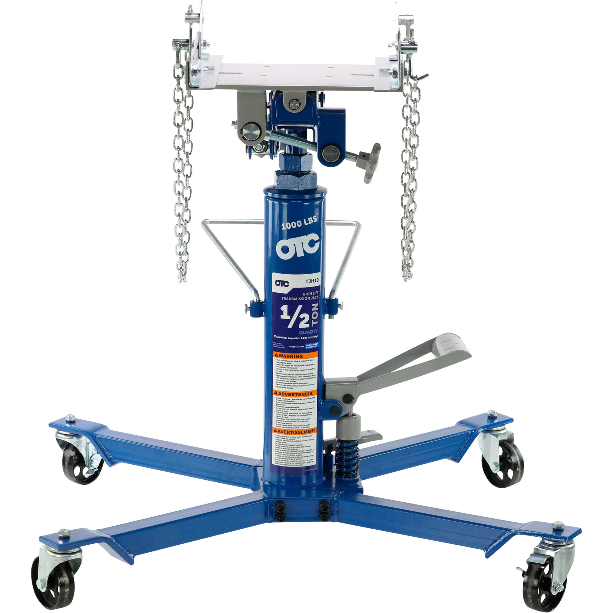 OTC High-Lift Transmission Jack, 1000-Lb. Capacity, Model# TJH10